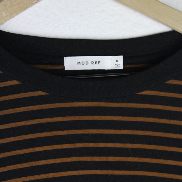 Mod Ref Black & Red Long Sleeve Striped Blouse - Picture 4 of 6